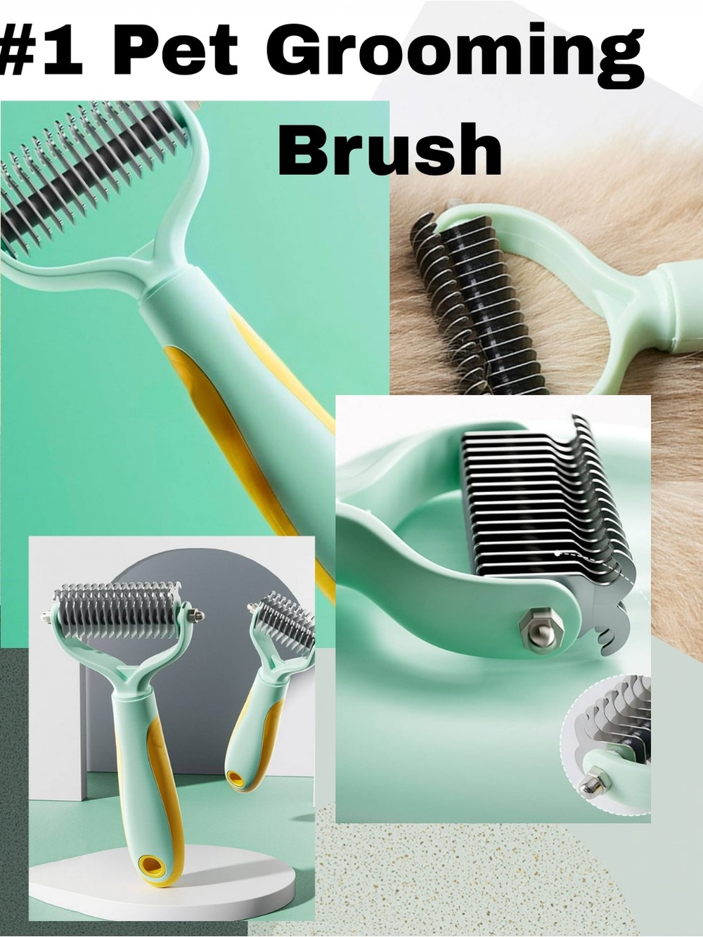 Dog and Cat Pet Grooming, Comb Brush Shedding Bush
